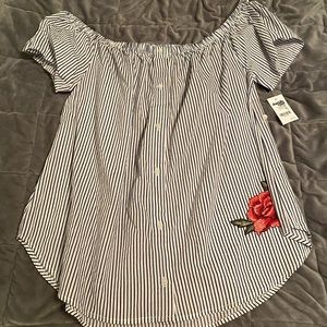 Never been worn  off the shoulder shirt